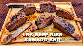 Smoked Beef Ribs 101 - Low & Slow Kamado Ceramic BBQ