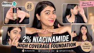 Best FOUNDATION 💁🏻‍♀️for SENSITIVE/ ACNE-PRONE Skin✨ #makeup #thedermaco #ashwinderkaurofficial 