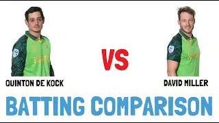 QUINTON DE KOCK vs DAVID MILLER BATTING COMPARISON IN ODI, TEST, T2OI | CRICKET COMPARISON |