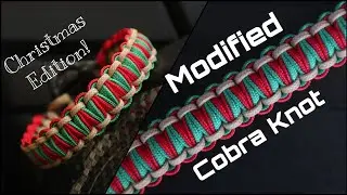 HOW TO MAKE MODIFIED COBRA PARACORD BRACELET WITH SHACKLE, EASY PARACORD TUTORIAL
