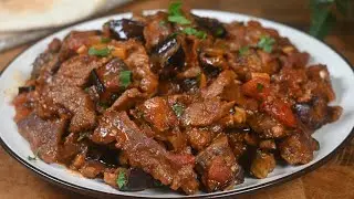 Мой любимый способ приготовить баклажаны с говядиной 🔥 Быстро, просто и вкусно!