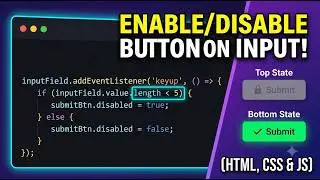 input ki lenght k hisaab se button disabled or enabled