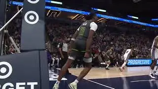 Naz Reid filthy poster dunk vs Kings