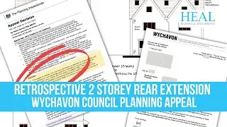 Retrospective 2 Storey Side and Rear Extension Planning Appeal Wychavon Council