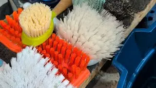 ASMR - Stairs Scrub ✨ 7 Different Brushes ✨🫧  Sound ON 😴 👂 