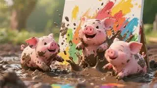 Piglet&rsquo;s Mud Painting | Creative Farm Fun Nursery Rhymes & Kids Songs