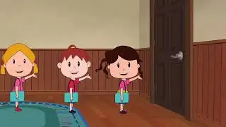 3 girls shouting goodbye everyone!! by elf learning