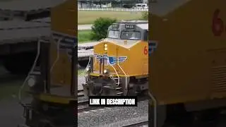 DRONE VIEW OF A MONSTER UNION PACIFIC STACK TRAIN PASSING THROUGH COZAD NE! #shorts #train #railway