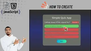 Build a Quiz App with HTML, CSS & JavaScript | Beginner JavaScript Project Tutorial