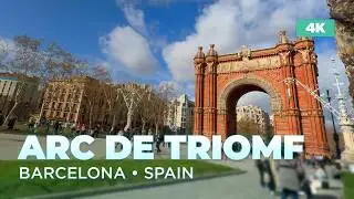 ASMR Barcelona Arc de Triomf | Relaxing City Ambience & Natural Sounds