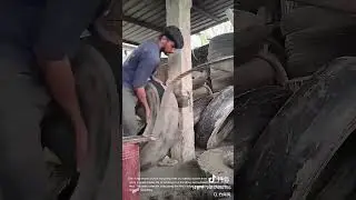 Tyre Cutting Skill#tyre