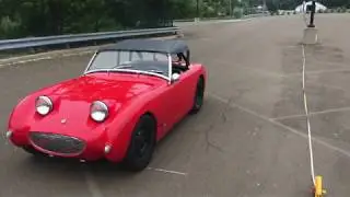 Bugeye Sprite disk brake test and stopping distances