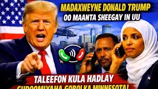 Trump iyo Guddoomiye Tim Walz oo ku Lug Leh Arrinta ICE ee Minnesota