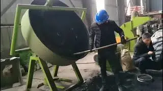 Disc Pan Works in Compound Fertilizer Production Plant
