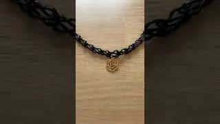 Choker FACIL Y R&Aacute;PIDO. tutorial completo en mi canal 💜 #diy #macrame #tutorial #choker #diycrafts
