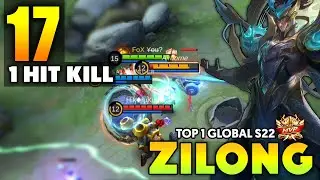 17 KILLS !! ZILONG BEST BUILD 2021 ~ ZILONG TOP GLOBAL GAMEPLAY ~ MOBILE LEGENDS
