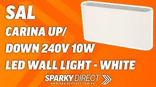 SAL SE7150-10TC-WH | Carina Up/Down 240V 10W LED Wall Light | White
