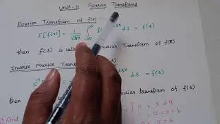 Fourier transform-1 # Engineering Maths
