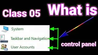 What is taskbar and navigation,system and user account in PC