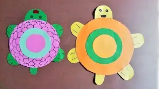 Easy PAPER Turtle TOY, DIY School supplies ideas EASY back to school hacks,moving paper toys #Shorts