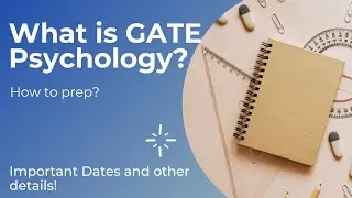 GATE 2023 Psychology Prep in English- Gate Humanities-NET & JRF Prep- Learn with Ulam 01
