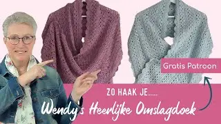 Zo haak je...Wendys's Heerlijke Omslagdoek! Inclusief GRATIS patroon! #keepitsimplehaken