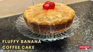 Tea Time Treat | Fluffy Banana Coffee Cake with Only 1 Banana and 1 Egg