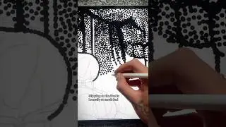 How to stipple in Procreate #procreate #digitalart #ipad #artistcheck #applepencil #gothic #darkart