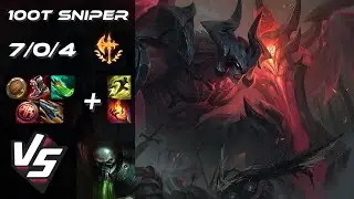100 Thieves Sniper TOP Aatrox vs Urgot - NA Challenger Patch 26.2