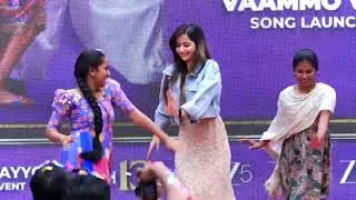 Ashika Ranganath Dances to Bella Bella Song @ Vammo Vaayyo Song Launch Event | Dimple Hayathi