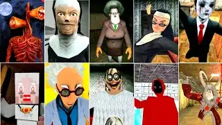 Hide & Caught Jumpscare Battle #6 - Momo Granny - Evil Nun 3 - Evil Doll - Ice Scary Teacher & More
