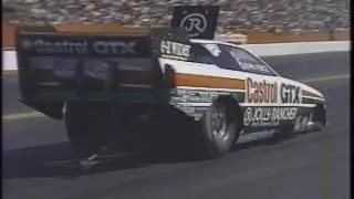 Drag Racing 1990 NHRA Arizona Nationals FUNNY CAR Round 2 Part 1