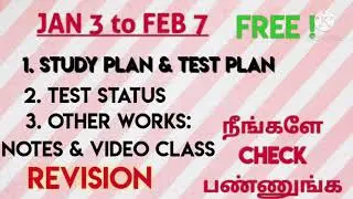 Test Plan & Study Plan Progress of January & February  | Free test batch for group4