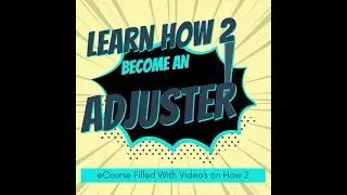 Learn how to become an adjuster, AND Identify Hail Damage to Roofing shingles