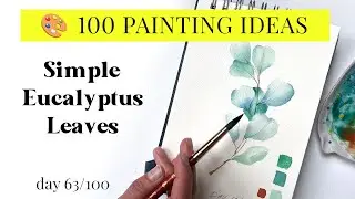 Easy Watercolor Eucalyptus 🌿 | Minimal Botanical Painting