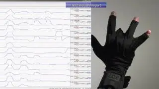 Data Glove Graph Demo - VR Training (5DT - Fifth Dimension Technologies)