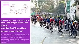 Pune Grand Tour 2026 Stage 4 Final 95 KM | First International Cycling Race Held In India | Stage 4