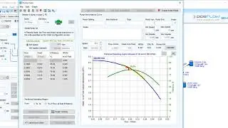 Pipe Flow Expert Software Pump Series Flow Versus Head Curve