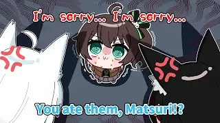 Matsuri eats all the food at the party【Hololive AnimationClip/ENG sub】