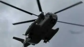 CH53D taking off