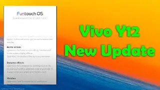 Vivo Y12 android 11 Update I Vivo Y12 Latest Android Version Update