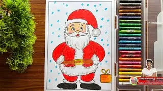 Abhijit Drawing Academy Live Stream, Santa claus drawing, Online drawing class for kids, CHRISTMAS