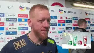 Jim Gottfridsson after winning bronze with Sweden at EHF EUR0 2024