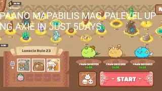 axie infinity paano mag palevel ng axie ng mabilis