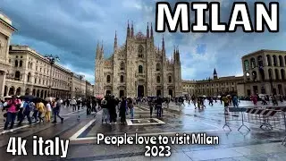 New Walking Tour Milan Italy 2023 4K HDR 60FPS | Prowalk Tour | Milan City of Fashion 🫶🏻
