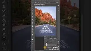 Placing Perspective Text on Image in Photoshop #shorts #tiktok