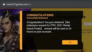 FFPL 2021 REDEEM CODE REWARDS | WINTER GRAND FINALE LIVE WATCHING MILESTONE | GARENA FREE FIRE 🔥