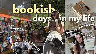 spend ✨bookish days✨ with me (book shopping, cafe reading, junk journal, goodreads, and more)
