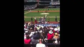 Greeting the Padres