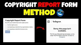How To Ban Instagram Account Using Copyright Report Form | COPYRIGHT REPORT FORM NEW METHOD 2025